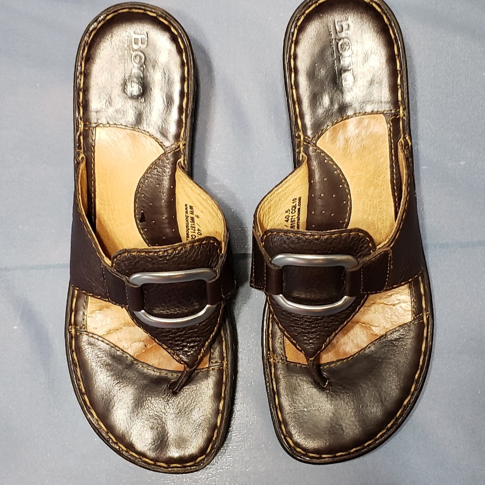 Born Leather Thong Wedges